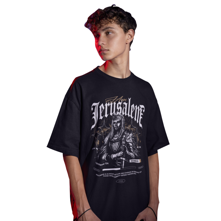 Baldwin IV 'I am Jerusalem' T-shirt - male model